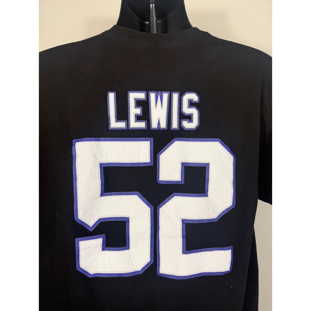 NFL Baltimore Ravens Ray Lewis #52 Super Bowl XLVII T-Shirt Black XL Team Appare